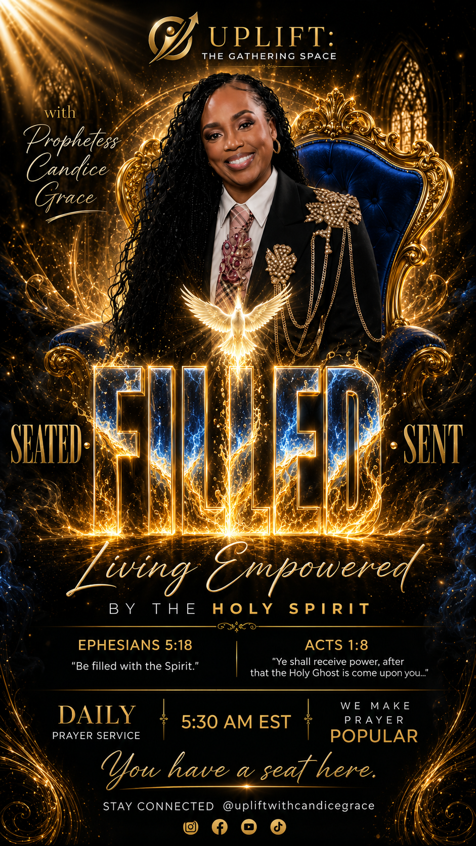 Filled ministry campaign poster