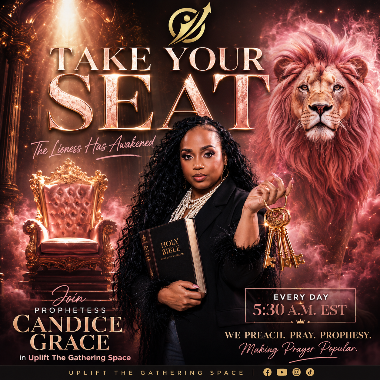 Take Your Seat ministry promotional graphic